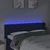 Vidaxl vidaXL Vzglavje postelje z LED modro 147x16x78/88 cm blago