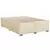 vidaXL Box spring postelja z vzmetnico krem 140x190 cm blago