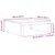 Kava Stol Crni hrast 100 x 100 x 35 cm Konstruirano drvo