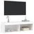 TV ormarić s LED svjetlima bijeli 80x30x30 cm