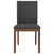 vidaXL Jedilni stoli z blazinami 2 kosa Brown Solid Wood Rubber