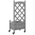 Sadilica s rešetkom i kotačima siva od masivne jelovine