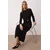 Trendyol Modest Ženska haljina Tctss25Eb00138, Crna