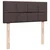 Vidaxl Box spring postelja z vzmetnico temno rjava 120x190 cm blago