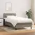 Vidaxl Box spring postelja z vzmetnico taupe 90x200 cm blago