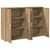 Kreveta 2 pcs Umjetnički hrast 60 x 31 x 84 cm