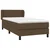 vidaXL vidaXL Box spring postelja z vzmetnico temno rjava 80x200 cm blago, (20901093)