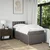 Vidaxl Box spring postelja z vzmetnico taupe 90x190 cm blago