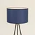Sollux SL.1855 - Podna lampa NEVIA 1xE27/15W/230V plava
