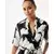 Mexx Ženska haljina MF006300161W, Regular, Belo-crna