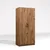 Hanah Home Ormar Kardelen 1600-122, 80x180x51,8 cm, , Braon