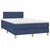 vidaXL vidaXL Box spring postelja z vzmetnico modra 120x190 cm blago, (21111228)