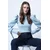 Trend Alacati Stili Ženska bluza dugih rukava Alc-X13069, Svetloplava