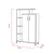 Hanah Home Komoda Sanat 90x140x29,5cm Bela