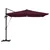 Roma Suncobran Crvena 286 x 284 x 270 cm Aluminij i poliester