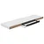 Den Stenska polica visok sijaj bela 90x23,5x3,8 cm MDF