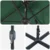 Vrtni suncobran Zelena 370 x 197 x 239 cm Poliester i aluminij