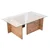 Hanah Home Klub sto Vetrino, 105x65x40cm, Braon