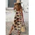Maxi obleka z leopardjim potiskom, leopard
