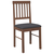 vidaXL Jedilni stoli z blazinami 2 kosa Brown Solid Wood Rubber