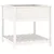 Sadilica s policom bijela 82,5x82,5x81 cm od masivne borovine