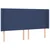 Vidaxl Box spring postelja z vzmetnico LED modra 200x200 cm blago