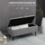 Homestar Shranjevalna klop 102x40x44 cm siva