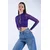 Trend Alacati Stili Ženska bluza Alc-X15127, Ljubičasta