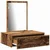 Vidaxl Toaletna mizica Rjava 60 x 40 x 70 cm Konstruiran les