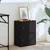 Regal za knjige crni hrasta 40x24x52 cm od konstruiranog drva