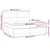 Vidaxl Box spring postelja z vzmetnico LED temno modra 200x200cm žamet