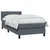 Vidaxl Box Spring postelja z vzmetnico Temno siva 80x220 cm Velvet