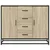 Komoda sonoma hrast 92x35x76 cm izrađeno drvo