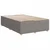 vidaXL Postelja boxspring z vzmetnico Taupe 120 x 200 cm Blago