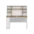 Hanah Home radni sto Mila, 120 cm, beli / orah