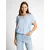 TOM TAILOR Bluza svetlo modra/bela