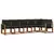 Set vanjskih sofa 6 kom. Prirodna i crna