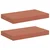 Polica na zidu 2 pcs Crvena 40 x 23,5 x 4 cm Konstruirano drvo