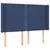 Vidaxl Box spring postelja z vzmetnico LED modra 140x190 cm blago