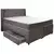 Carryhome POSTELJA BOXSPRING 160 cm x 200 cm , tekstil, leseni material siva