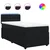 vidaXL Box spring postelja z vzmetnico črna 100x200 cm žamet