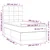 Greatstore Box spring postelja z vzmetnico LED krem 100x200 cm blago