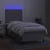 Vidaxl Box spring postelja z vzmetnico LED sv. siva 100x200 cm blago