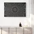 Slika zlata orientalska Mandala v črnobeli izvedbi - 60x40