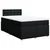 Vidaxl Box spring postelja z vzmetnico črn 120x200 cm blago