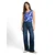 TOM TAILOR Top  kraljevo modra / bela