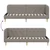Vidaxl Kotna postelja Taupe 80 x 200 cm blago