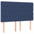 Greatstore Box spring postelja z vzmetnico modra 140x200 cm blago