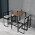 Atelier del Sofa Set 4 barske stolice i barski sto Nordic Šareni