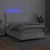 vidaXL Box spring postelja z vzmetnico LED bela 120x190 cm um. usnje